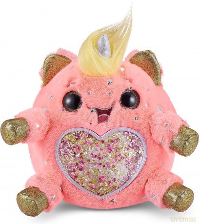 Rainbocorns Fairycorn Surprise Series 4 Unicorn - Collectible Plush - Magical Fairy Surprises, 28 cm, Cuddle Plush Stuffed Animal, Wearable Fairy Wings, Stickers, Slime (Unicorn)