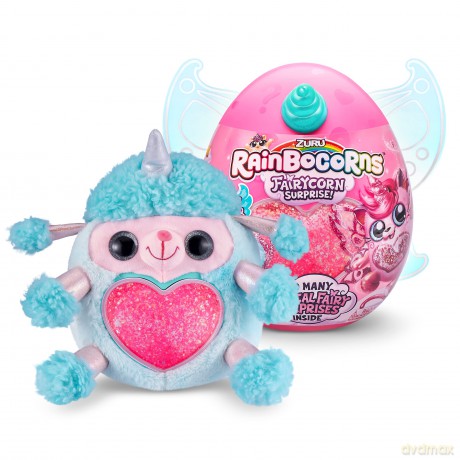Rainbocorns Fairycorn Surprise Series 4, Poodle - Collectible Plush - Magical Fairy Surprises, 28 cm, Cuddle Plush Stuffed Animal, Wearable Fairy Wings, Stickers, Slime (Poodle)