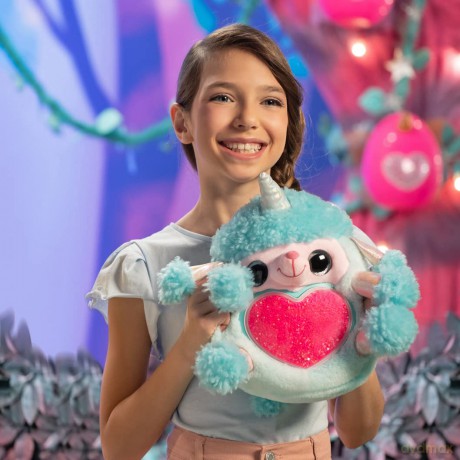 Rainbocorns Fairycorn Surprise Series 4, Poodle - Collectible Plush - Magical Fairy Surprises, 28 cm, Cuddle Plush Stuffed Animal, Wearable Fairy Wings, Stickers, Slime (Poodle)