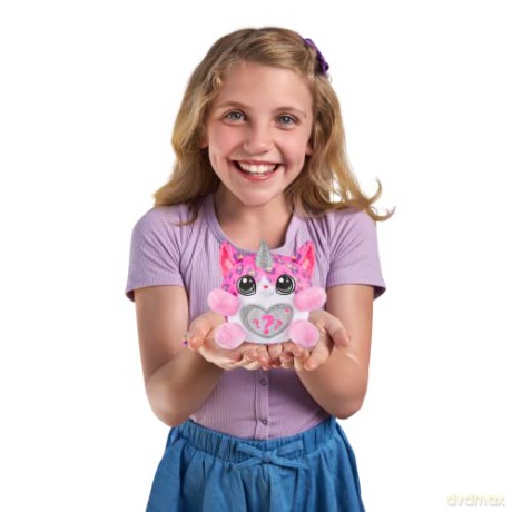 Rainbocorns Kittycorn Surprise Series 1, Clover the Exotic Cat - Collectible Plush - 10 Surprises to Unbox, Peel and Reveal Heart, stickers, Ages 3+ (Exotic Cat)