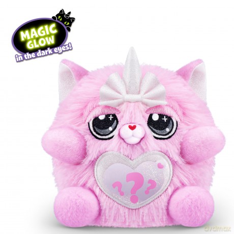 Rainbocorns Kittycorn Surprise Series 2, Chai the Chinchilla Cat - Collectible Plush - 10 Surprises to Unbox, Peel and Reveal Heart, stickers, Ages 3+ (Chinchilla Cat)