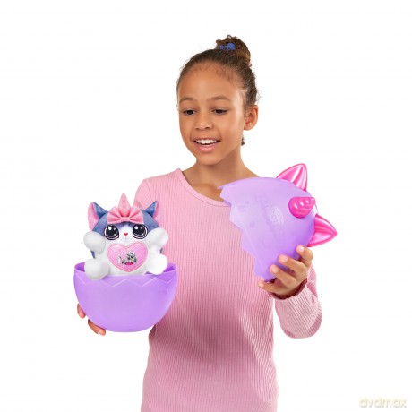 Rainbocorns Kittycorn Surprise Series 2, Mozie the Calico Cat - Collectible Plush - 10 Surprises to Unbox, Peel and Reveal Heart, stickers, Ages 3+ (Calico Cat)