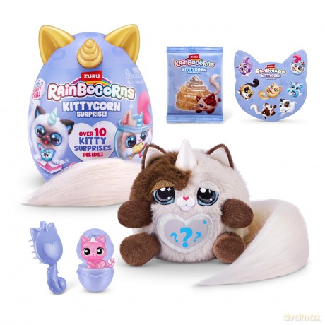 Rainbocorns Kittycorn Surprise Series 3 Himalayan (Nia) by ZURU, Plush Toy, Collectible Plush Stuffed Animal, Surprise Eggs for Girls (Himalayan)