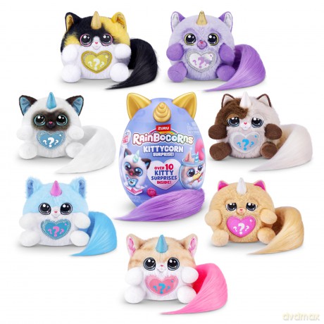 Rainbocorns Kittycorn Surprise Series 3 Maine Coon (Cleo) by ZURU, Plush Toy, Collectible Plush Stuffed Animal, Surprise Eggs for Girls (Maine Coon)