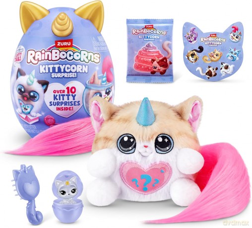 Rainbocorns Kittycorn Surprise Series 3 Norwegian Forest Cat (Astrid) by ZURU, Plush Toy, Collectible Plush Stuffed Animal, Surprise Eggs for Girls (Norwegian Forest Cat)