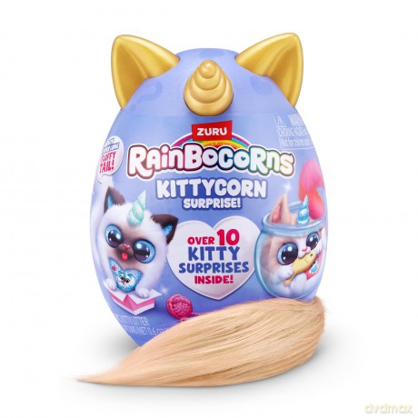 Rainbocorns Kittycorn Surprise Series 3 Persian (Lily) by ZURU, Plush Toy, Collectible Plush Stuffed Animal, Surprise Eggs for Girls (Persian)