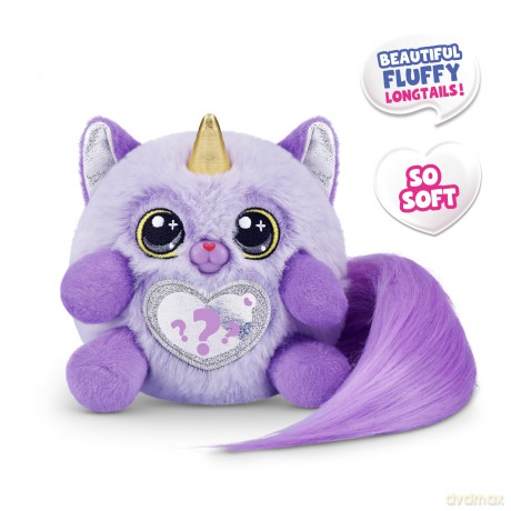 Rainbocorns Kittycorn Surprise Series 3 Ragamuffin (Fluffles) by ZURU, Plush Toy, Collectible Plush Stuffed Animal, Surprise Eggs for Girls (Ragamuffin)
