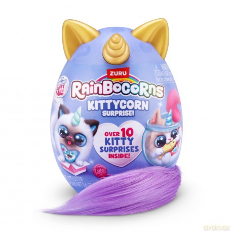 Rainbocorns Kittycorn Surprise Series 3 Ragamuffin (Fluffles) by ZURU, Plush Toy, Collectible Plush Stuffed Animal, Surprise Eggs for Girls (Ragamuffin)