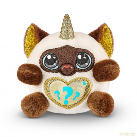 Rainbocorns Kittycorn Surprise, Yaxi the Siamese Cat - Collectible Plush - 10 Surprises to Unbox, Peel and Reveal Heart, stickers, slime, Ages 3+ (Siamese Cat)