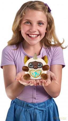 Rainbocorns Kittycorn Surprise, Yaxi the Siamese Cat - Collectible Plush - 10 Surprises to Unbox, Peel and Reveal Heart, stickers, slime, Ages 3+ (Siamese Cat)