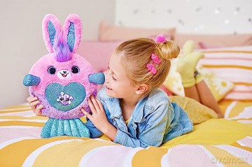 Rainbocorns Mermaidcorn Series 7 Coral the Bunny - Collectible Plush - Mermaid Surprises, Cuddle Plush Stuffed Animal (Bunny)