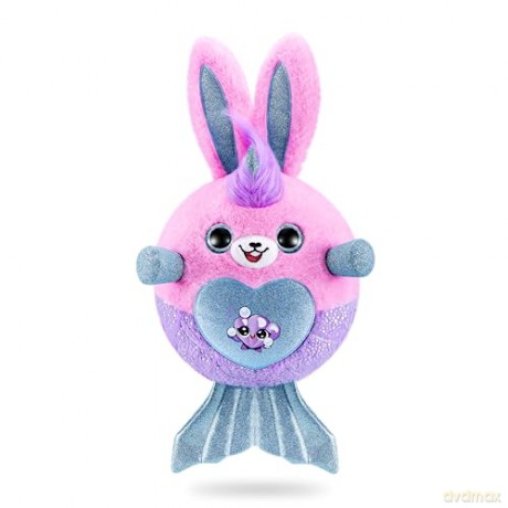 Rainbocorns Mermaidcorn Series 7 Coral the Bunny - Collectible Plush - Mermaid Surprises, Cuddle Plush Stuffed Animal (Bunny)