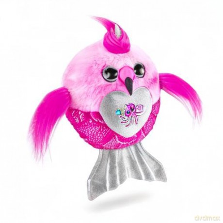 Rainbocorns Mermaidcorn Series 7 Jewel the Flamingo - Collectible Plush - Mermaid Surprises, Cuddle Plush Stuffed Animal, Stickers (Flamingo)