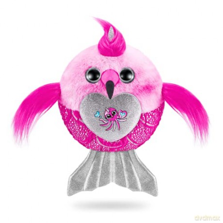 Rainbocorns Mermaidcorn Series 7 Jewel the Flamingo - Collectible Plush - Mermaid Surprises, Cuddle Plush Stuffed Animal, Stickers (Flamingo)