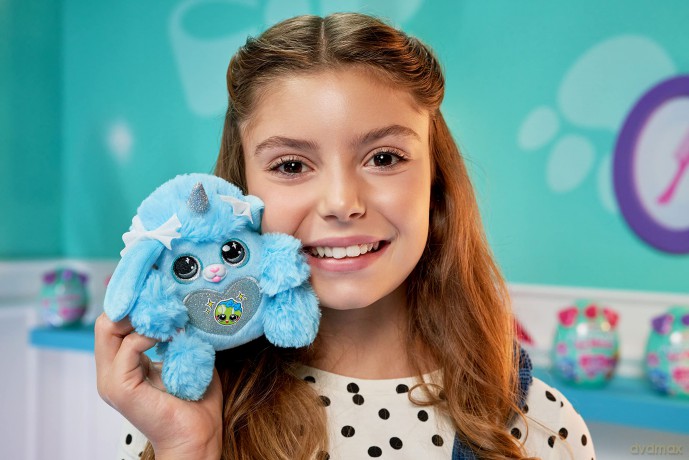 Rainbocorns Puppycorn Bow Surprise, Puppycorn Series 3, Bowie the Poodle - Collectible Plush - 5 Layers of Surprises, Peel and Reveal Heart, Stickers, Slime, Ages 3+ (Poodle)