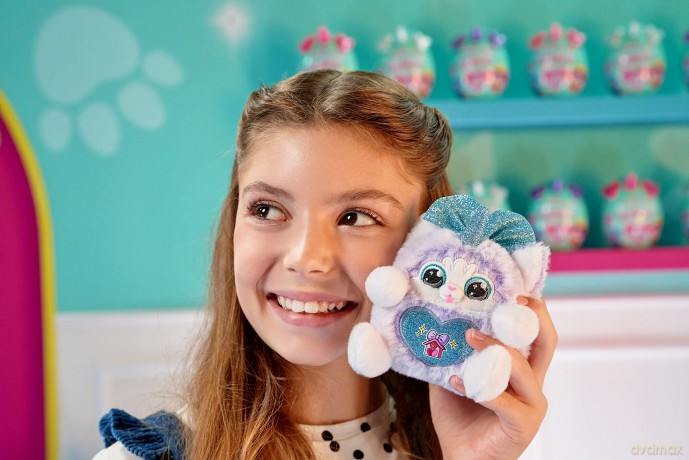 Rainbocorns Puppycorn Bow Surprise, Puppycorn Series 3, Rufus the Husky - Collectible Plush - 5 Layers of Surprises, Peel and Reveal Heart, Stickers, Slime, Ages 3+ (Husky)