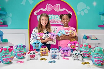 Rainbocorns Puppycorn Bow Surprise, Puppycorn Series 3, Zedd the Dalmatian - Collectible Plush - 5 Layers of Surprises, Peel and Reveal Heart, Stickers, Slime, Ages 3+ (Dalmatian)