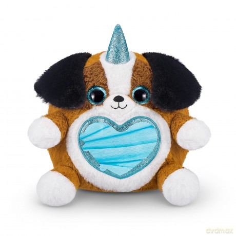 Rainbocorns Puppycorn Rescue Surprise, Beau the Shepherd - Collectible Plush - Over 12 Surprises, Peel and Reveal Heart, Stickers, Syringe Slime, Ages 3+ (Shepherd)