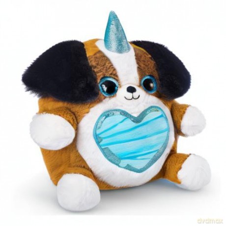 Rainbocorns Puppycorn Rescue Surprise, Beau the Shepherd - Collectible Plush - Over 12 Surprises, Peel and Reveal Heart, Stickers, Syringe Slime, Ages 3+ (Shepherd)