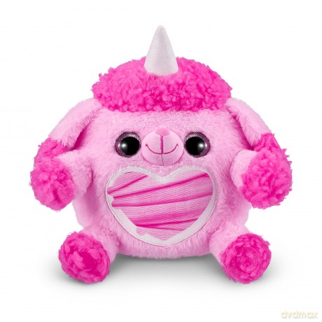 Rainbocorns Puppycorn Rescue Surprise, Posh the Poodle - Collectible Plush - Over 12 Surprises, Peel and Reveal Heart, Stickers, Syringe Slime, Ages 3+ (Poodle)