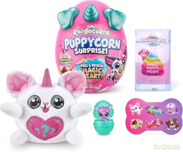 Rainbocorns Sparkle Heart Surprise, Puppycorn Series 2, Puppycorn Surprise, Chiquita the Chihuahua - Collectible Plush - 7 Layers of Surprises, Peel and Reveal Heart, Ages 3+ (Chihuahua)