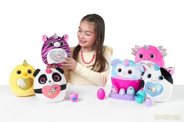 Rainbocorns ZURU Eggzania Mini Mania, Monkey, by ZURU Plush Surprise Unboxing with Animal Soft Toy, Idea for Girls with Imaginary Play (Monkey)