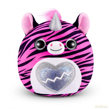 Rainbocorns ZURU Eggzania Mini Mania, Zebra, by ZURU Plush Surprise Unboxing with Animal Soft Toy, Idea for Girls with Imaginary Play (Zebra)