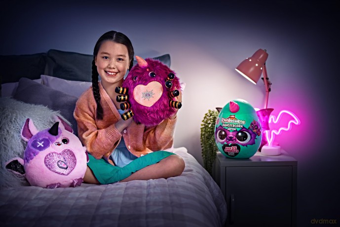 Rainbocorns ZURU Monstercorn Surprise, Cat, by ZURU Surprise Unboxing Soft Toy, Fantasy Monster Gifts for Girls, Imaginary Play with Wearable Accessories (Cat)