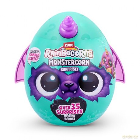 Rainbocorns ZURU Monstercorn Surprise, Spider, by ZURU Surprise Unboxing Soft Toy, Fantasy Monster Gifts for Girls, Imaginary Play with Wearable Accessories (Spider)