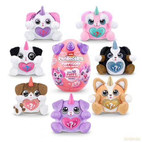 Rainbocorns ZURU Puppycorn Scent Surprise, Hound Dog, by ZURU Surprise Unboxing Soft Toy, Scented Puppy Plush for Girls (Hound Dog)