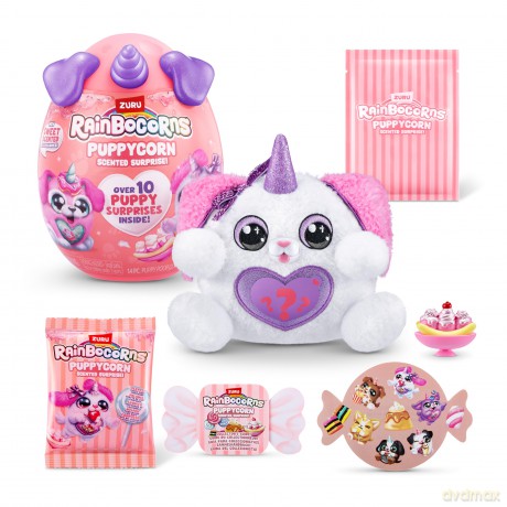 Rainbocorns ZURU Puppycorn Scent Surprise, Poodle, by ZURU Surprise Unboxing Soft Toy, Scented Puppy Plush for Girls (Poodle)