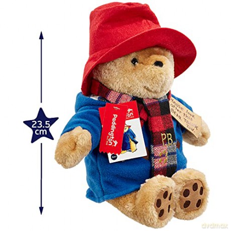 Rainbow Designs Commemorative Paddington Bear Teddy with Scarf - Inspired by Peggy Fortnums Illustrations - Premium Quality, Large Cuddly Paddington Toy
