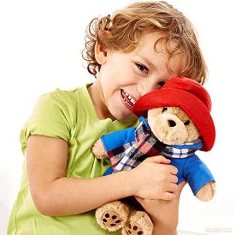Rainbow Designs Commemorative Paddington Bear Teddy with Scarf - Inspired by Peggy Fortnums Illustrations - Premium Quality, Large Cuddly Paddington Toy