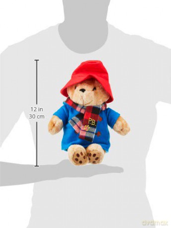 Rainbow Designs Commemorative Paddington Bear Teddy with Scarf - Inspired by Peggy Fortnums Illustrations - Premium Quality, Large Cuddly Paddington Toy