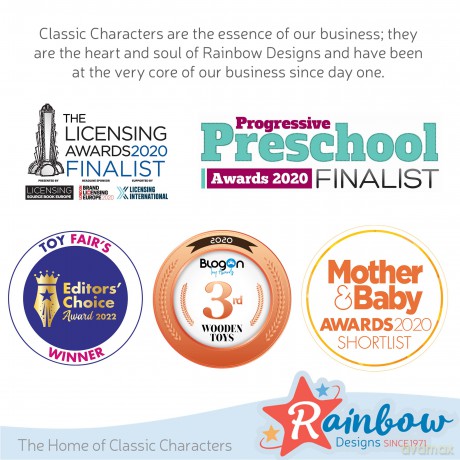 Rainbow Designs Little Nutbrown Hare Rattle Toy - Infant Sensory Toys | Soft Plush Baby Rattle for Newborns