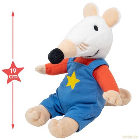 Rainbow Designs Maisy Soft Toy - Soft Stuffed Mouse with Velvety Tail, Maisy Mouse Early Years Book Adventure Character - Great for Bedtime Stories