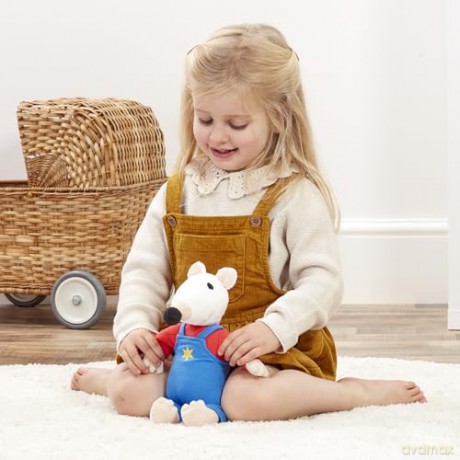 Rainbow Designs Maisy Soft Toy - Soft Stuffed Mouse with Velvety Tail, Maisy Mouse Early Years Book Adventure Character - Great for Bedtime Stories