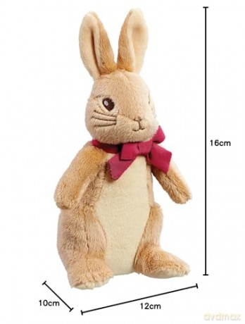 Rainbow Designs Official Peter Rabbit 16cm Small Flopsy - Newborn Baby Gifts - Big Plushies - Stuffed Animal - Beatrix Potter - Cuddly Soft Toy