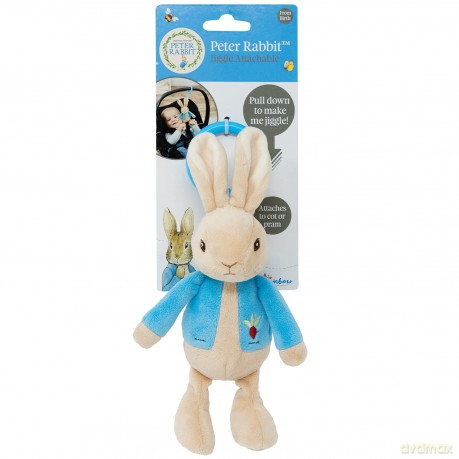 Rainbow Designs PO1451 Beatrix Potter Peter Rabbit Jiggle Attachable Soft Toy - Unisex Pram Toy for Toddlers and Babies