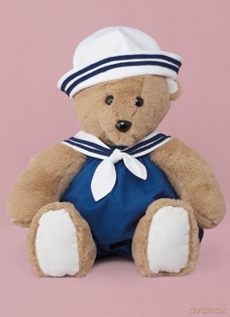SIMPLICITY SS9771OS Plush Bear with Clothes and Hats by Laura Ashley OS (ONE Size)
