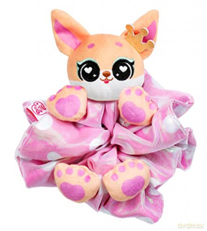 Scrunchmiez 96546 Giant Giantz, These Cute Oversized scrunchies Magically Transform from Hair Accessory to Lovable Plush Collectible Friend and Backpack Clip, Multicolor, 1 Count (Pack of 1)