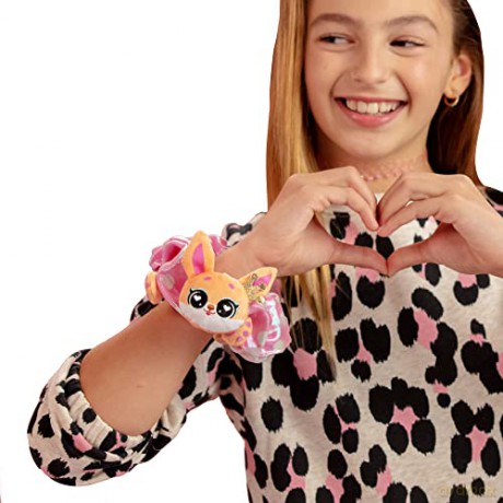 Scrunchmiez 96546 Giant Giantz, These Cute Oversized scrunchies Magically Transform from Hair Accessory to Lovable Plush Collectible Friend and Backpack Clip, Multicolor, 1 Count (Pack of 1)