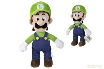 Simba - Luigi Plush 50 cm, Super Mario, Soft and Comfortable Material, 100% Original, Suitable for All Ages (109231014)