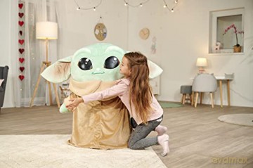 Simba - The Child Baby Giant Yoda Plush 88 cm, Official Disney License, For All Ages (6315875805)
