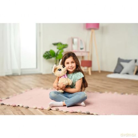 Simba 105893500 - ChiChi Love Baby Boo, German Version, Responds to 12 Voice Commands, With Over 60 Different Sounds, 30 cm, Chihuahua Plush Dog, Interactive Pet, from 3 Years,Rosa