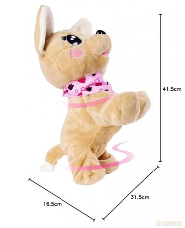 Simba 105893500 - ChiChi Love Baby Boo, German Version, Responds to 12 Voice Commands, With Over 60 Different Sounds, 30 cm, Chihuahua Plush Dog, Interactive Pet, from 3 Years,Rosa