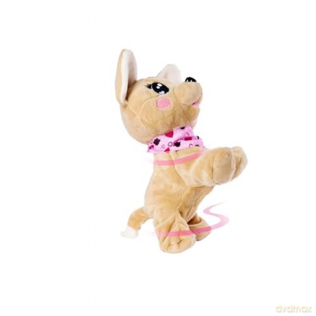 Simba 105893500 - ChiChi Love Baby Boo, German Version, Responds to 12 Voice Commands, With Over 60 Different Sounds, 30 cm, Chihuahua Plush Dog, Interactive Pet, from 3 Years,Rosa