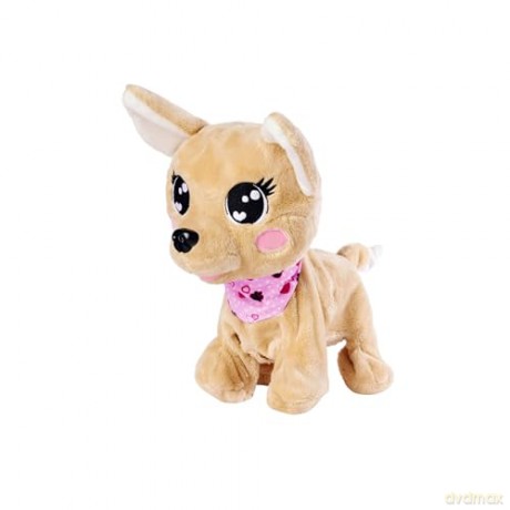 Simba 105893500 - ChiChi Love Baby Boo, German Version, Responds to 12 Voice Commands, With Over 60 Different Sounds, 30 cm, Chihuahua Plush Dog, Interactive Pet, from 3 Years,Rosa