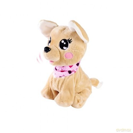 Simba 105893500 - ChiChi Love Baby Boo, German Version, Responds to 12 Voice Commands, With Over 60 Different Sounds, 30 cm, Chihuahua Plush Dog, Interactive Pet, from 3 Years,Rosa