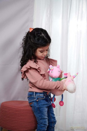Simba 109262544 Peppa Pig Plush Cuddly Toy with Unicorn, Suitable from the First Months of Life
